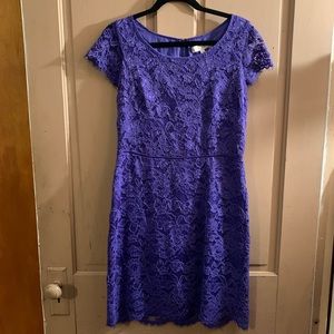 Loft Purple Lace Dress